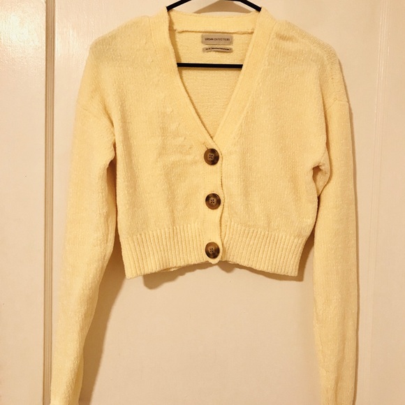 Urban Outfitters Sweaters - Canary Yellow Urban Outfitters Cropped Sweater